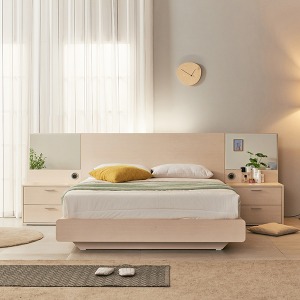 라미스 LED 호텔식 평상형 침대프레임 Q/K